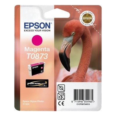 Epson T0873 - cartouche jet d'encre authentique T087340 - Magenta