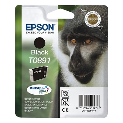 Epson T0891 - cartouche jet d'encre authentique C13T08914011 - Black