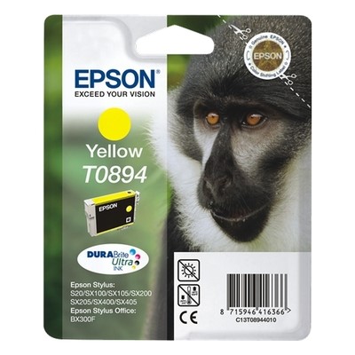 Epson T0894 - cartouche jet d'encre authentique C13T08944011 - Yellow