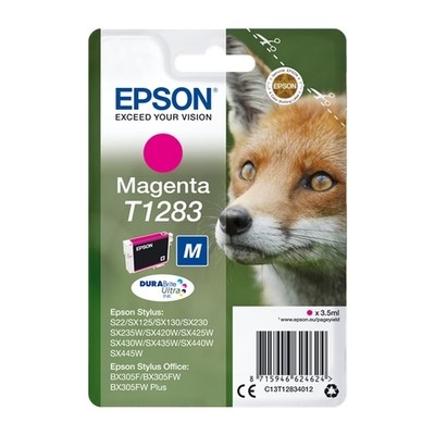 Epson 1283 - cartouche jet d'encre authentique C13T12834011 - Magenta