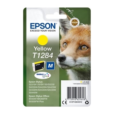 Epson 1284 - cartouche jet d'encre authentique C13T12844011 - Yellow
