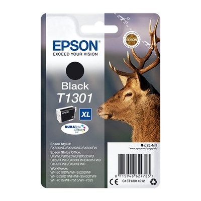 Epson 1301 - cartouche jet d'encre authentique C13T130140 - Black