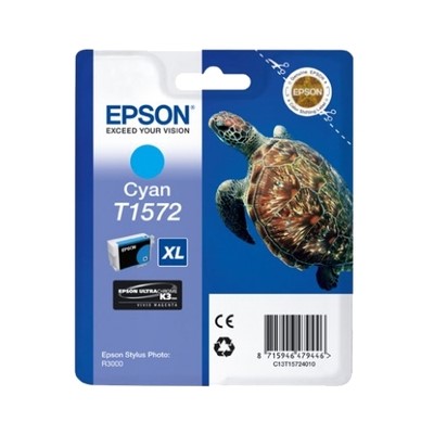 Epson T1572 - cartouche jet d'encre authentique T157240 - Cyan
