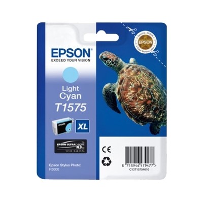 Epson T1575 - cartouche jet d'encre authentique T157540 - Light Cyan