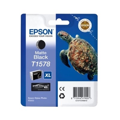 Epson T1578 - cartouche jet d'encre authentique T157840 - Matt Black