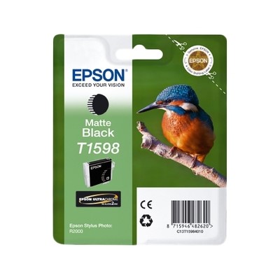 Epson T1598 - cartouche jet d'encre authentique T159840 - Matt Black