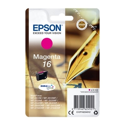 Epson T1623 - cartouche jet d'encre authentique T162340 - Magenta