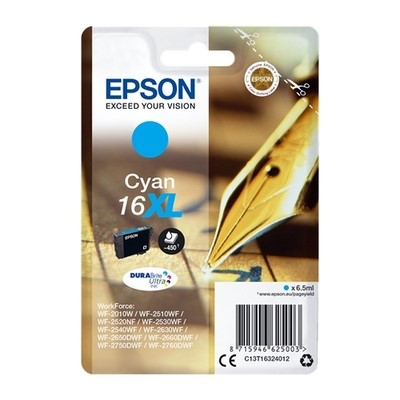 T163240.jpg Epson 1632 - cartouche jet d'encre authentique C13T16324012 - Cyan