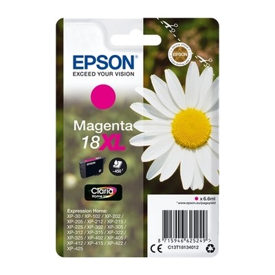 Epson 1813 - cartouche jet d'encre authentique C13T18134012 - Magenta