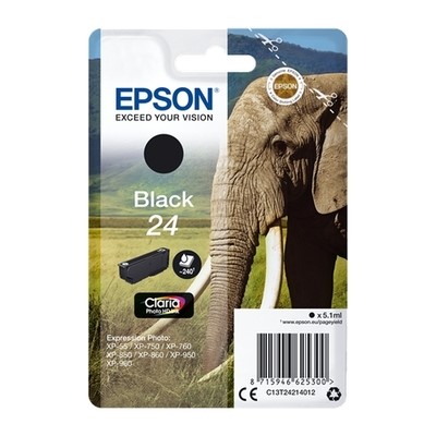 Epson T2421 - cartouche jet d'encre authentique T242140 - Black