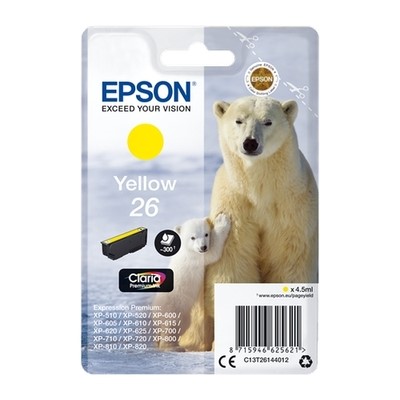Epson T2614 - cartouche jet d'encre authentique T261440 - Yellow