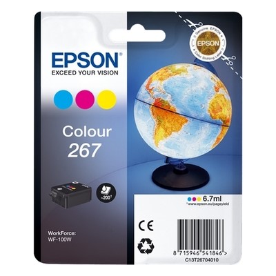 Epson T267 - cartouche jet d'encre authentique T267040 - Cyan Magenta Yellow