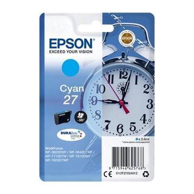 Epson T2702 - cartouche jet d'encre authentique T270240 - Cyan