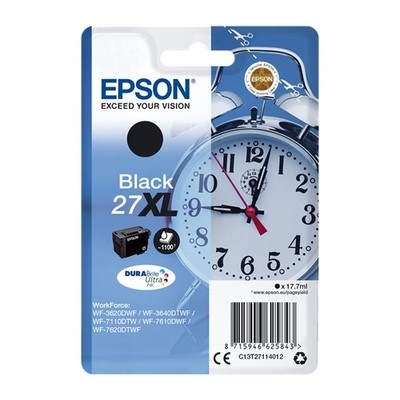 Epson 27XL - cartouche jet d'encre authentique C13T27114012 - Black