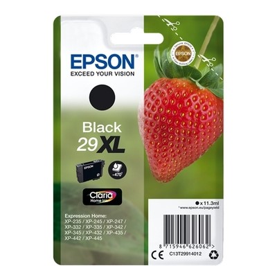 Epson 29XL - cartouche jet d'encre authentique C13T29914012 - Black
