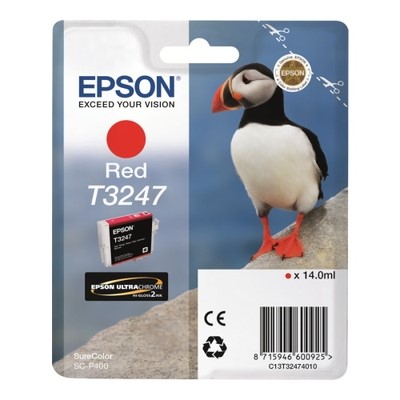 Epson T3247 - cartouche jet d'encre authentique T324740 - Rouge