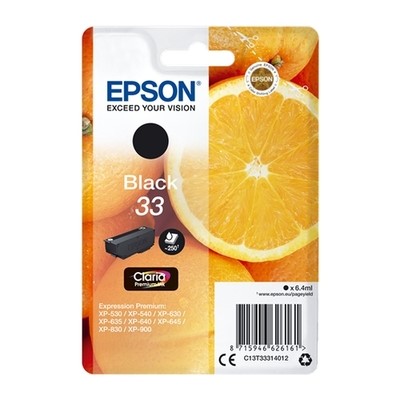 Epson T3331 - cartouche jet d'encre authentique T333140 - Black