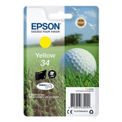 Epson T3464 - cartouche jet d'encre authentique T346440 - Yellow
