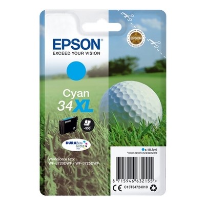 Epson T3472 - cartouche jet d'encre authentique T347240 - Cyan