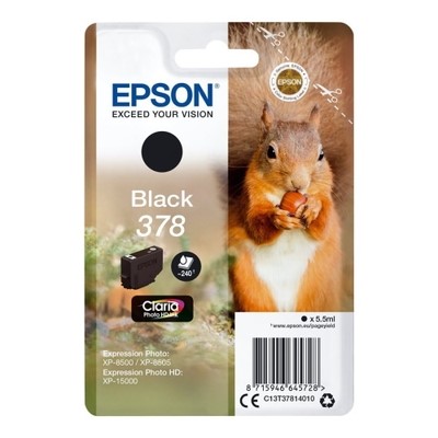 Epson T3781 - cartouche jet d'encre authentique T37814010 - Black