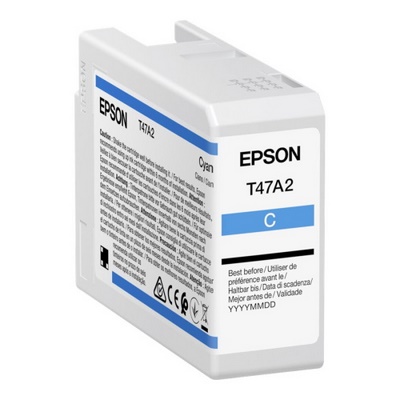 Epson T47A2 - cartouche jet d'encre authentique C13T47A200 - Cyan