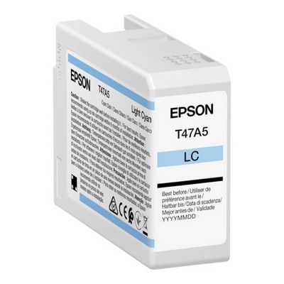 Epson T47A5 - cartouche jet d'encre authentique C13T47A500 - Light Cyan