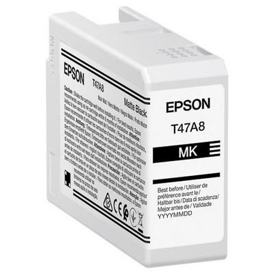 Epson T47A8 - cartouche jet d'encre authentique C13T47A800 - Matt Black
