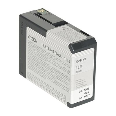 Epson T5809 - cartouche d'encre authentique T580900 - Light Grey