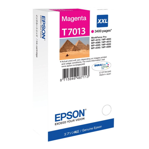 Epson T7013 - cartouche d'encre authentique C13T70134010 - Magenta