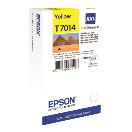 Epson T7014 - cartouche d'encre authentique C13T70144010 - Yellow