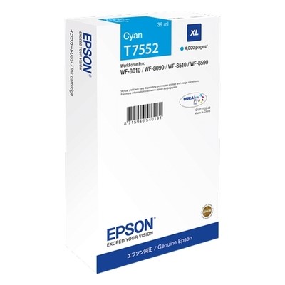 T755240.jpg Epson T7552 - cartouche d'encre authentique C13T755240 - Cyan