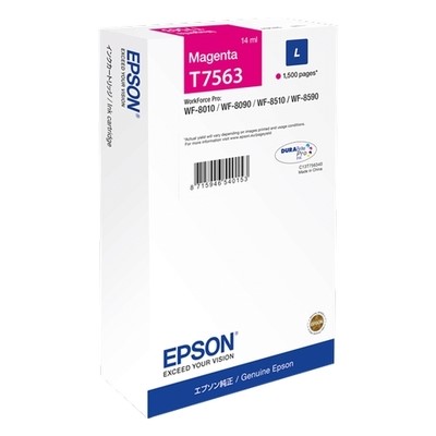 Epson T7563 - cartouche d'encre authentique C13T756340 - Magenta