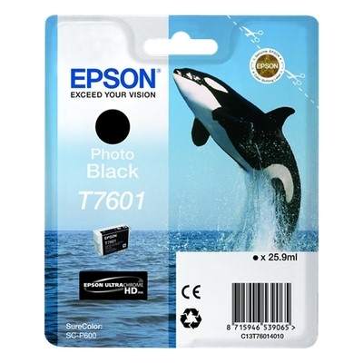 Epson 7601 - cartouche d'encre authentique C13T76014010 / T7601 - Photo Black
