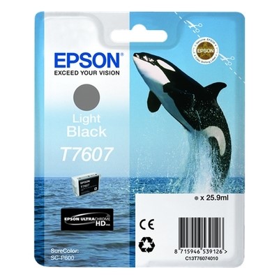 Epson 7607 - cartouche d'encre authentique C13T76074010 / T7607 - Gris