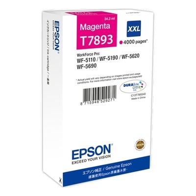 Epson T7893 - cartouche d'encre authentique T789340 - Magenta