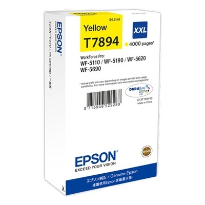 Epson T7894 - cartouche d'encre authentique T789440 - Yellow