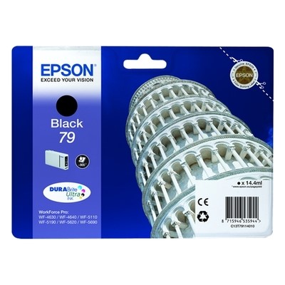 Epson T7911 - cartouche d'encre authentique T791140 - Black