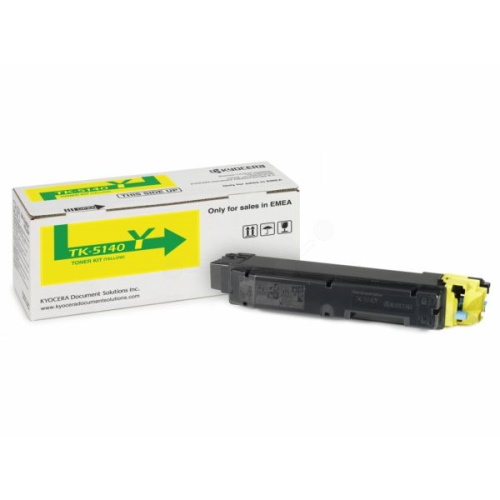 Kyocera Mita TK-5140Y - Toner authentique 1T02NRANL0, TK-5140 - Yellow
