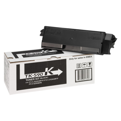 Kyocera Mita TK-590 - Toner authentique 1T02KV0NL0, TK590K - Black