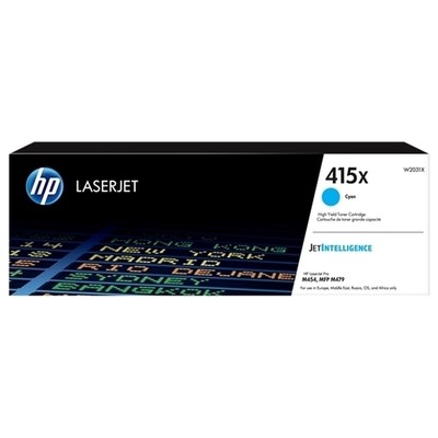 Hp 415X - Toner authentique W2031X, 415X - Cyan