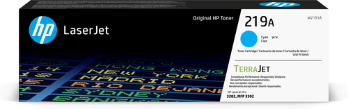 Hp 219A - Toner authentique W2191A, 219A - Cyan