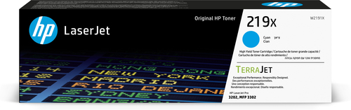 Hp 219X - Toner authentique W2191X, 219X - Cyan