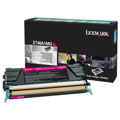 Lexmark X746M - Toner authentique RETURN X746A1MG, 0X746A1MG - Magenta