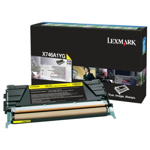 Lexmark X746Y - Toner authentique RETURN X746A1YG, 0X746A1YG - Yellow