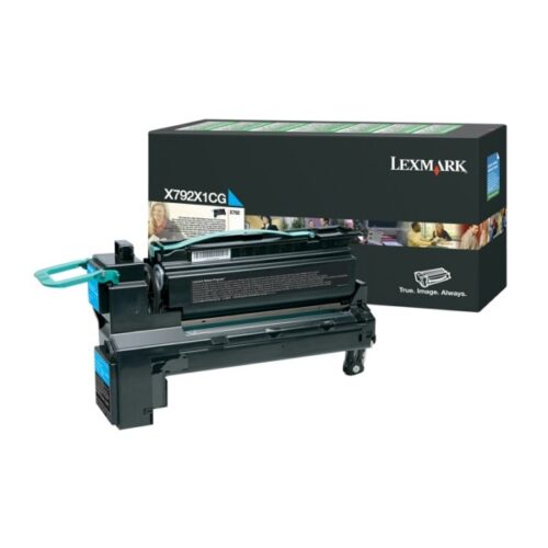 X792X1C.jpg Lexmark X792 - Toner authentique RETURN X792X1CG - Cyan